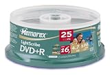 Memorex 864171-25 Dvd+r 16x L/scribe 25pk Cakebox