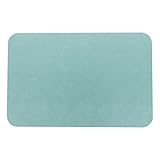 珪藻土 足拭きマット (ブルー) Mサイズ 約W45xH35xD0.9cm