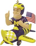 NCAA Michigan Wolverines Airplane Resin Ornament