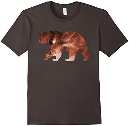 Men's Space Grizzly Bear T-Shirt 3XL Asphalt