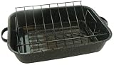 Granite Ware 19 Inch Perfect Open Roaster with V Rack