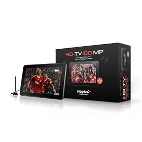 WayteQ HDTV-100MP MPEG4 portable TV with integrated DVB-T tuner and media player