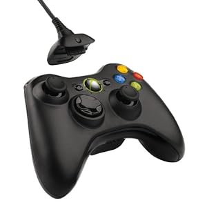  Xbox 360 - Wireless Controller + Play & Charge Kit Bundle black 