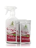Green Irene Mildew Stain Eraser - 16 Oz Spray Bottle with 2 Refill Packets