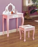 Vanity Table and Stool - Bouquet, by Teamson Design