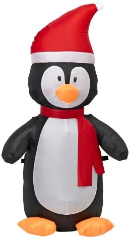 Christmas Airblown Self-Inflatable Light Up Penguin 4 Ft.