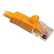 14' Snagless Molded Boot Cat5e Patch Cable - Orange