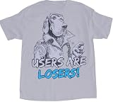 Urban Outfitters - Local Celebrity Crime Dog McGruff Users are Losers Gray T-Shirt Tee