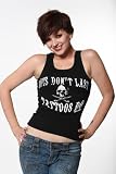 Cartel Ink Boys Dont Last Tattoos Do Ladies Ribbed tank