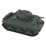 BMC WWII Green Sherman Military 1:32 Scale Toy Tank for 54mm Army Men Soldier Figures