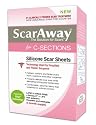 ScarAway C-Section Scar Treatment Strips ~ 4 1.5 x 7" Self-Adhesive Silky Soft Fabric Strips - For Old or New C-section Scars