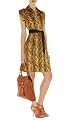 Snake Print Shirt Dress