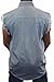 LIGHT DENIM Basic Plain Sleeveless Denim Biker Shirt (XL)