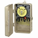 Intermatic T104P3 - Pool-Spa Mechanical Time Switch - NEMA 3R Raintight Plastic Case - Beige Finish - DPST - 40 Amps - 208-277 Volt