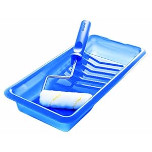 Padco 3711 Painting Kit, 4-Inch Roller, 11-Inch Handle Nylon Gold Stripe Roller and Molded Tray Padco 3711 Painting Kit, 4-Inch Roller, 11-Inch Handle Nylon Gold Stripe Roller and Molded Tray