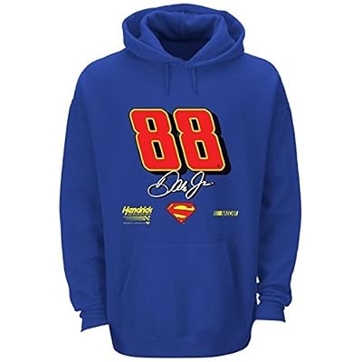 Dale Earnhardt Jr. #88 NASCAR 2014 Superman Youth Hooded Sweatshirt- Royal Blue