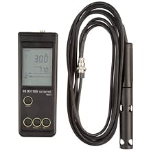 Hanna Instruments HI 931100N Salinity and Sodium Content Measurement Meter, 0.150 g/L to 300 g/L Range