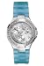 Guess Ladies ' Prism' steel stone set case pale blue resin strap