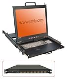 LINDY 19 KVM Terminal with 19 LCD and Integrated 8 Port Modular KVM Switch