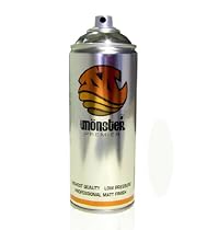 Monstercolors Premier Snow white 400ml aerosol spray paint