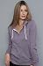 Obey The Kiss Me Deadly Zip Hoody in Purple hood ,Sweatshirts for Women