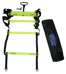 World Sport 15 Foot Flat Rung Agility Ladder with Bag and Carrier