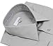 Mens Modena Solid Silver French Cuff Dress Shirt