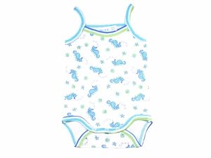 Under The Nile Organic Beachbody, Seahorse Print, Newborn-3 Months