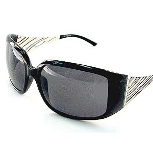 New Escada SES071 SES-071 Z42 Black Swarovsky Sunglasses 61-17-120