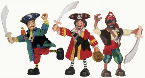 Childrens Toyshop  Toys : Pirate Legends: Captain Kidd's Revenge 3-Pack