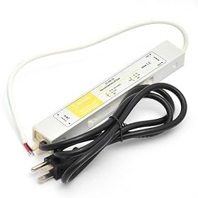 30 Watt LED Power Suppply Driver 3 Prong Plug Transformer 12 Volt DC Output, 3207