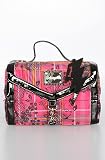 Betsey Johnson The Train Case in Pink Pretty in Plaid,Bags (Handbags/Totes) for Women
