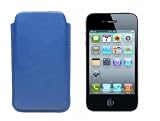 Lucrin - Etui pour iPhone 4 - cuir de vachette lisse