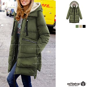 (イイネショップ) eeNeshop フード ダウン コート