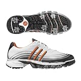 Adidas 2008 Men's Powerband Sport Golf Shoe - Running White/Metallic Silver/Energy - 737196