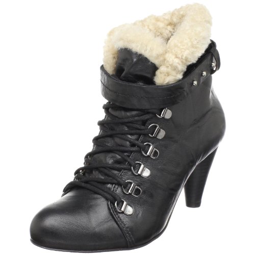 BE & D Women's Carlisle Ankle Boot,Black,38 M EU / 8 B (M)