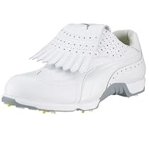 Puma Men's Leere White-Limestone Gray-Fluo Yellow 183161-003 8.5 UK