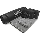 Sivan Health and Fitness Yoga Set 6-Piece- Includes 1/2" Ultra Thick NBR Exercise Mat, 2 Yoga Blocks, 1 Yoga Mat Towel, 1 Yoga Hand Towel and a Yoga Strap