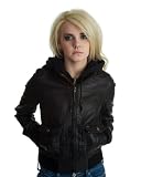 Obey Jealous Lover Womens Black Pleather Jacket