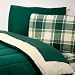Extra-Long Twin Reversible Comforter, Hunter/Ivory