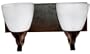 Yosemite Home Decor 96992DB 14-Inch 2-Light Bathroom Vanity, Dark Brown