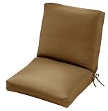 21.5w Outdoor Dining Chair Cushion, 4Hx22Wx40D, TEAK SUNBRELLA