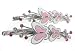 Pink Epi Butterfly Hair Clip Barrette