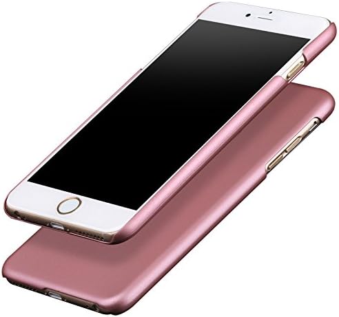 iPhone 6 Case,Ciciwong®Slim Fit Case Hybrid Case for iPhone 6 4.7 inch Rigid Plastic Grind Arenaceous Hard back Skin Case for iPhone 6 4.7 inch PC Hard Cover-Rose Pink