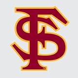 FLORIDA STATE SEMINOLES Interlocked FS Logo vinyl decal 6 FSU car truck stickers