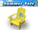 Lohasrus Summer Sale - Kids Patio Chair 15003 - Non-toxic Stained Fir, Indoor / Outdoor, for ages 2 to 5, Free Drawing Book