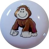 Gorilla Baby Ceramic Cabinet Drawer Pull Knob