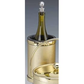Kraftware 44278 Corduroy - Gold Deluxe Wine Chiller by Kraftware