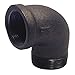 B & K 520-302bg Street Elbow, Black, 3/8" (Pack of 5)