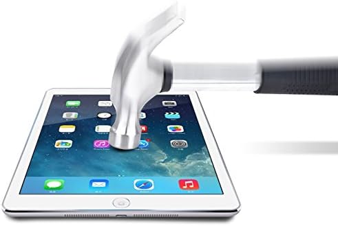 [Scratch Terminator] iEasye Apple iPad Air 2/iPad Air Tempered Glass Screen Protector-Protect Your Screen from Scratches and Drops-remium Crystal Clear - Industry-High 9H Hardness (For iPad Air)
